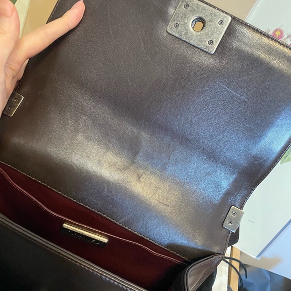 Boy Flap Bag Fur with Leather Old Medium - Picture 11 of 12